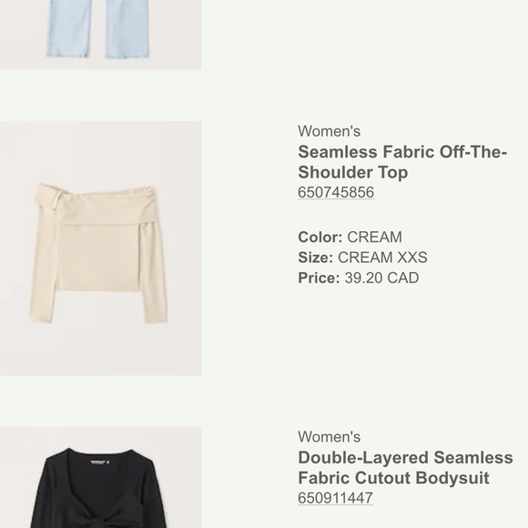 Abercrombie & Fitch Seamless Off-The-Shoulder Top - Picture 3 of 3